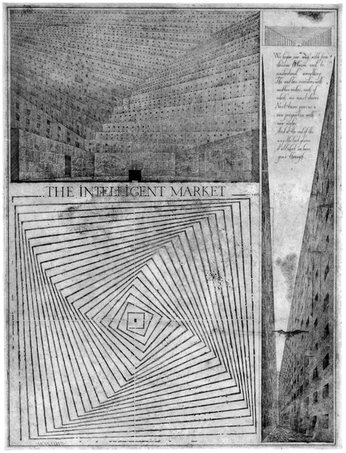 Brodsky & Utkin, ‘Intelligent Market’, 1987-1990, Print, Etching on paper, Ronald Feldman Gallery