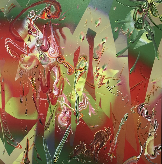 Gegam Kacherian, ‘Crystal Eyezed’, 2016, Painting, Acrylic and UV coated ink on Mylar, Tufenkian Fine Arts