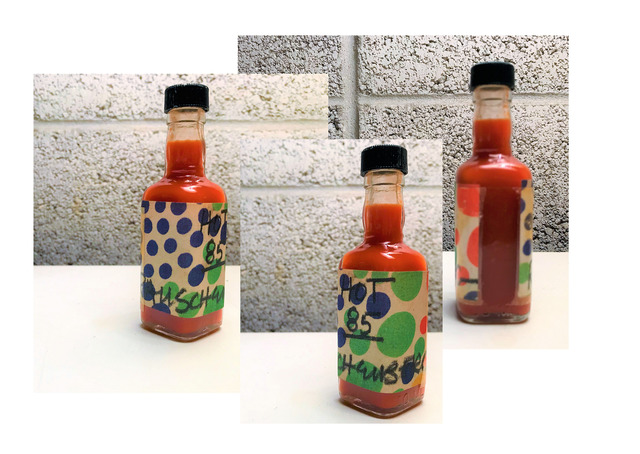 Robert Rauschenberg, ‘"Hot 85", 1985, Rauschenberg's Homemade Hot Sauce Bottle, Signed/Dated, UNIQUE’, 1985, VINCE fine arts/ephemera
