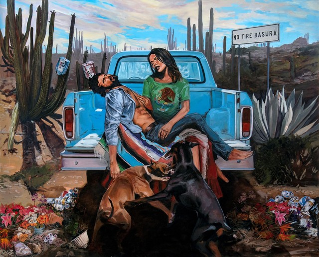 Tracy Stuckey, ‘No Tire Basura’, 2021, Painting, Oil on canvas, Visions West Contemporary