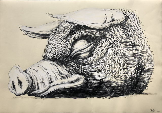 ROA, ‘Boar’, 2010, The Garage Amsterdam