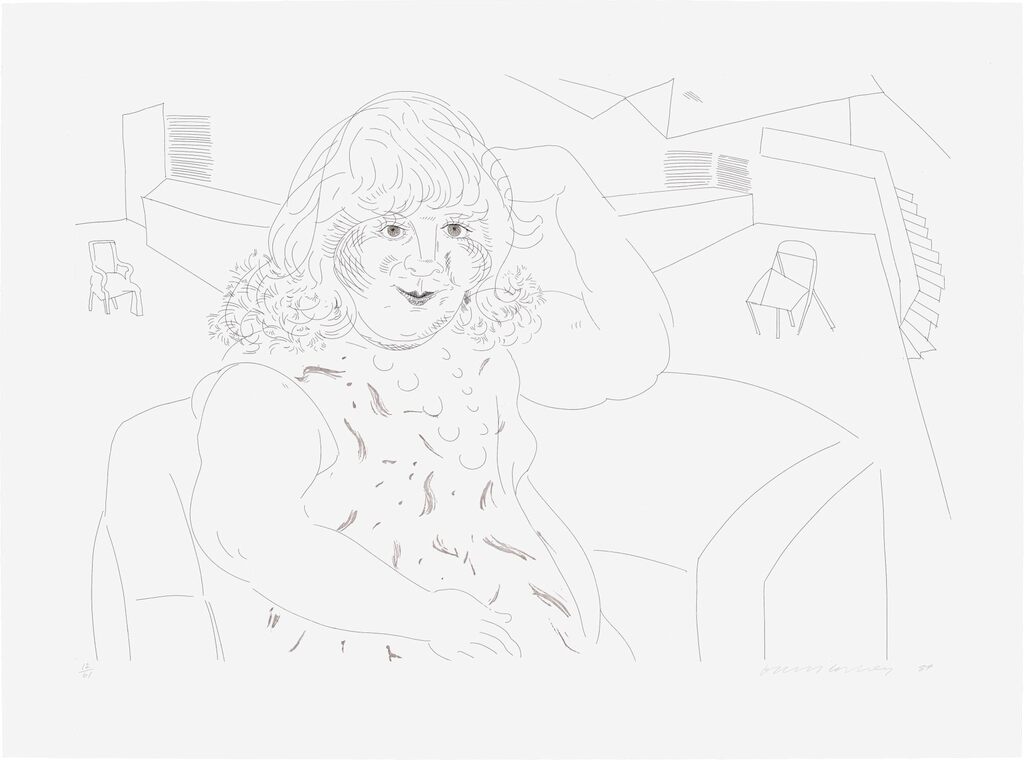 David Hockney - Ann in the Studio (G. 1191, M.C.A.T. 258)