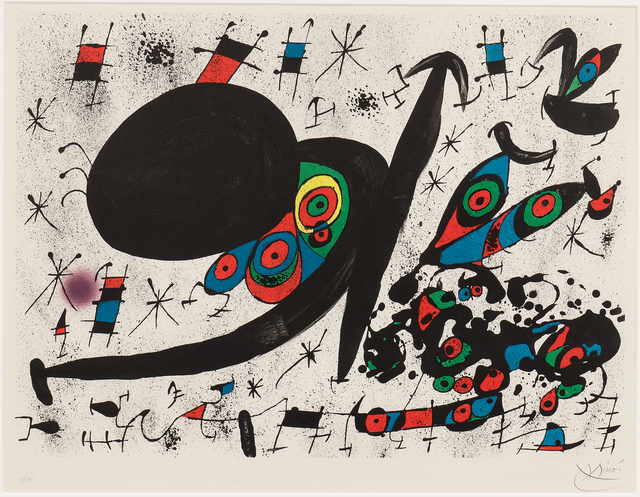 Joan Miró, ‘Plate Twelve, from the suite Homenatge a Joan Prats’, 1971, Skinner