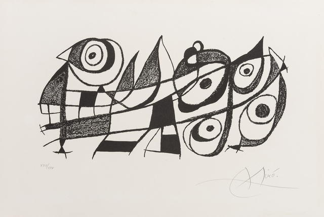 Joan Miró, ‘Miró Sculpteur (Maeght 937)’, 1974, Print, The rare black state of lithograph, Forum Auctions