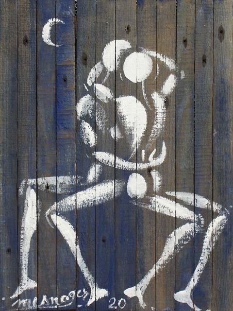 Jérôme Mesnager, ‘N°55’, 2020, Painting, Acrylic on wood, Galerie Perahia