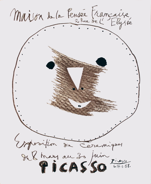 Pablo Picasso, ‘Maison de la Pensee Francaise’, 1958, ArtWise