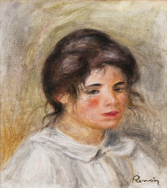 Pierre-Auguste Renoir, ‘Femme en blouse blanche (Gabrielle)’, ca. 1907, Painting, Oil on canvas, Jody Klotz Fine Art
