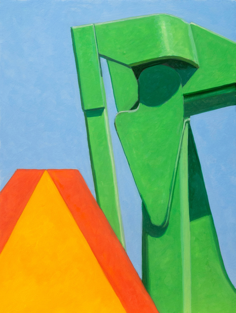 Altoon Sultan, ‘Rising Green’, 2020, Painting, Egg tempera on calfskin parchment stretched over wood panel, McKenzie Fine Art