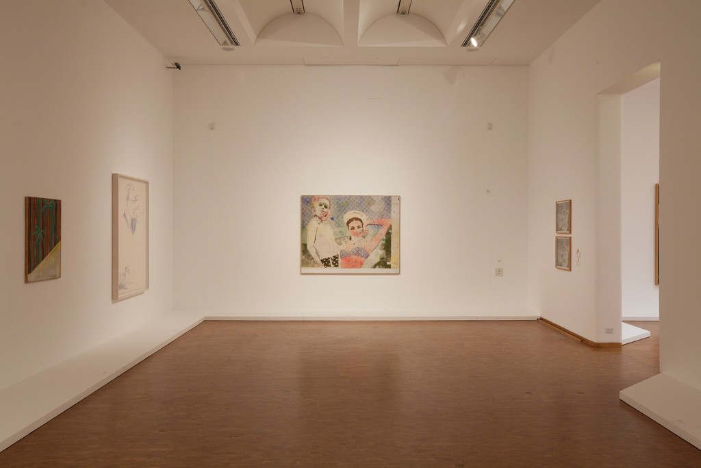 Installation view, Alibis: Sigmar Polke. Retrospective. Freundinnen, 1965/66.
© The Estate of Sigmar Polke / VG Bild-Kunst Bonn, 2015. Foto: Rheinisches Bildarchiv, Köln, Alina Cürten Installation view, Alibis: Sigmar Polke. Retrospective. Freundinnen, 1965/66.
© The Estate of Sigmar Polke / VG Bild-Kunst Bonn, 2015. Foto: Rheinisches Bildarchiv, Köln, Alina Cürten
