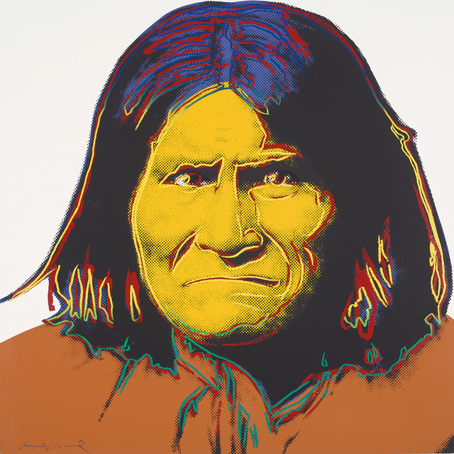 Andy Warhol, ‘Geronimo, from Cowboys and Indians’, 1986, Print, Screenprint in colours, on Lenox Museum Board, the full sheet., Phillips
