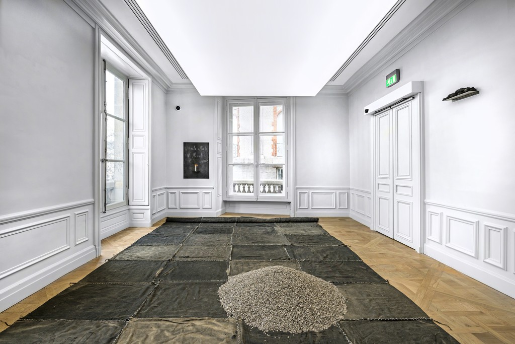 Installation view of Jannis Kounellis. Photograph: Manolis Baboussis © Monnaie de Paris, 2016. Courtesy of the artist Installation view of Jannis Kounellis. Photograph: Manolis Baboussis © Monnaie de Paris, 2016. Courtesy of the artist