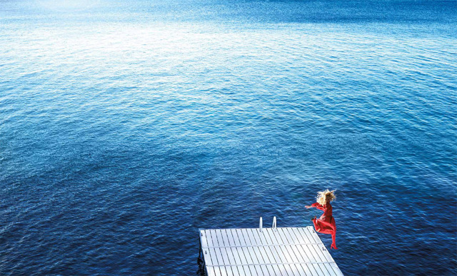 David Drebin, ‘Jumping into the Blue’, 2018, Laurent Marthaler Contemporary