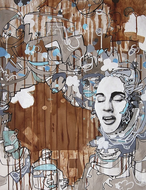 Lucas Price (Cyclops), ‘Energy Flash’, 2007, Mixed Media, Mixed media on canvas, Tate Ward Auctions