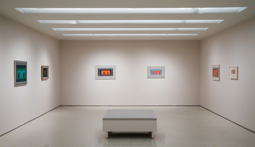 Installation view: Josef Albers in Mexico
Solomon R. Guggenheim Museum, New York, November 3, 2017—February 18, 2018 Photo: David Heald
© Solomon R. Guggenheim Foundation, 2017 Installation view: Josef Albers in Mexico
Solomon R. Guggenheim Museum, New York, November 3, 2017—February 18, 2018 Photo: David Heald
© Solomon R. Guggenheim Foundation, 2017