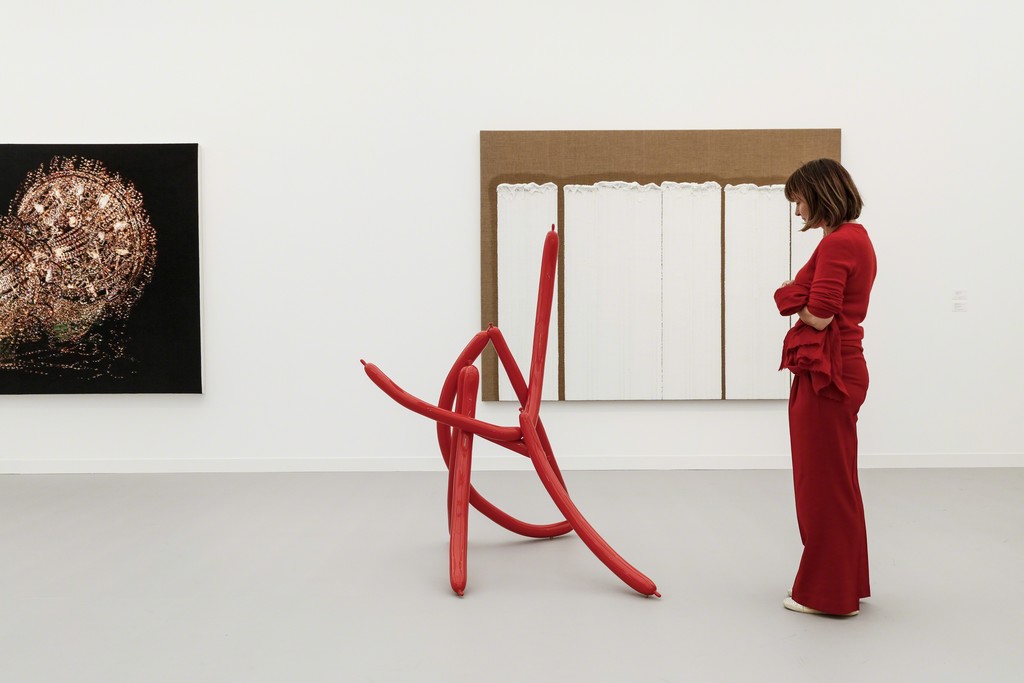 Installation view of Tina Kim Gallery at Frieze London 2016. Image copyright Charles Roussel and Ocula Installation view of Tina Kim Gallery at Frieze London 2016. Image copyright Charles Roussel and Ocula