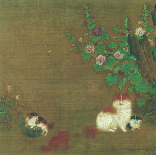Important Cultural Property
Attributed to MAO Yi
“Hollyhock and Kittens”
12th century, color on silk, hanging scroll, 25.3 x 25.8cm
Collection of the Museum Yamato Bunkakan
Exhibition period: July 13-August 7,2019 Important Cultural Property
Attributed to MAO Yi
“Hollyhock and Kittens”
12th century, color on silk, hanging scroll, 25.3 x 25.8cm
Collection of the Museum Yamato Bunkakan
Exhibition period: July 13-August 7,2019