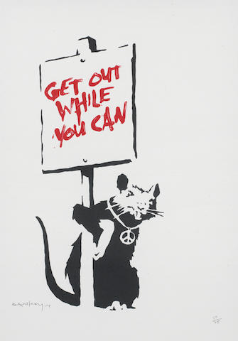 Banksy, ‘Get Out While You Can’, 2004, Maddox Gallery Gallery Auction