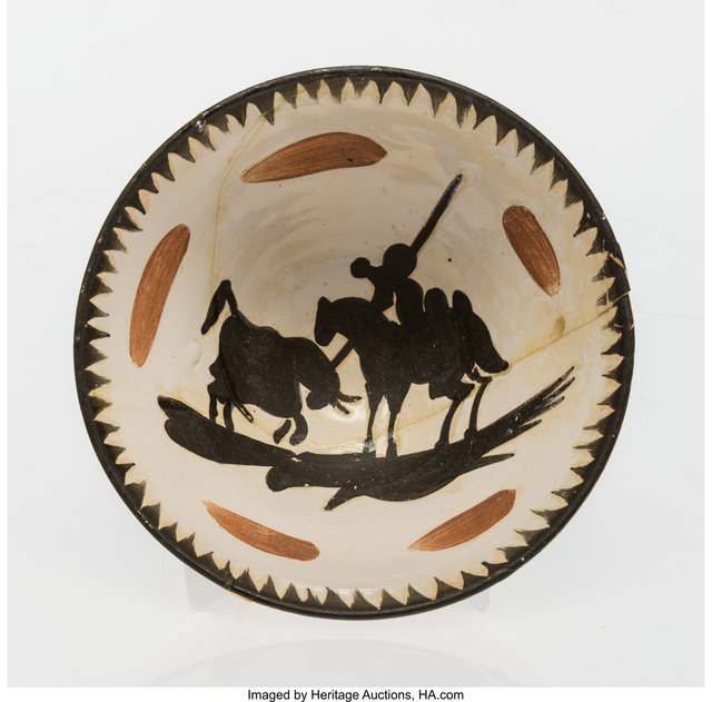 Pablo Picasso, ‘Picador’, 1955, Other, White earthenware ceramic bowl with coloured engobe and glaze, Heritage Auctions