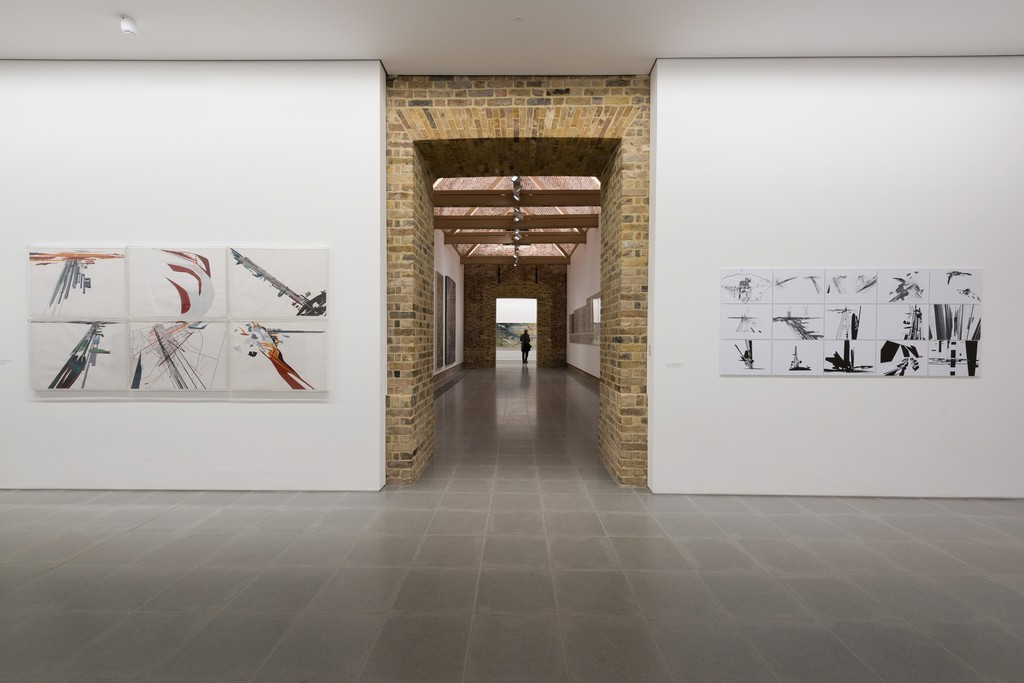 Zaha Hadid, Installation view, Serpentine Sackler Gallery, London (8 December 2016 – 12 February 2017)© Zaha Hadid Foundation. Image © 2016 Hugo Glendinning