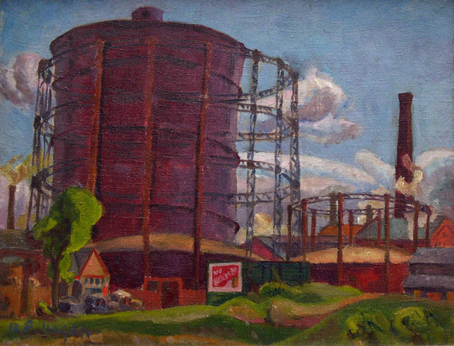 Frederick Hagan, ‘Summer Gas Works’, 1945, Bau-Xi Gallery