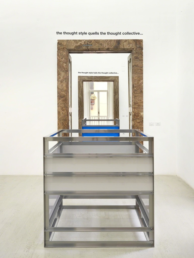 Liam Gillick - four developments and a thought collective - partial view of the exhibition - September 2015 - Galleria Alfonso Artiaco, Napoli Liam Gillick - four developments and a thought collective - partial view of the exhibition - September 2015 - Galleria Alfonso Artiaco, Napoli