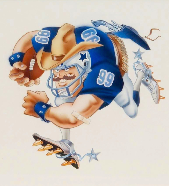 Jack Davis, ‘Dallas Cowboys Football Illustration’, 1990, The Illustrated Gallery