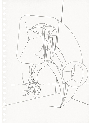 ..%..
Rather than titling, James refers to his work with codes like ‘eE<. v(w)’, ‘-0|00-o^o’ and ‘,*T =; u\-‘ intentionally obfuscating any reading of the works.
Where the drawings are fluid and immediate, the paintings are controlled and precise. Each drawing takes no more than a few minutes to complete, but on average only one in fifty is considered successful by the artist. Those that aren’t get discarded. ..%..
Rather than titling, James refers to his work with codes like ‘eE<. v(w)’, ‘-0|00-o^o’ and ‘,*T =; u\-‘ intentionally obfuscating any reading of the works.
Where the drawings are fluid and immediate, the paintings are controlled and precise. Each drawing takes no more than a few minutes to complete, but on average only one in fifty is considered successful by the artist. Those that aren’t get discarded.
