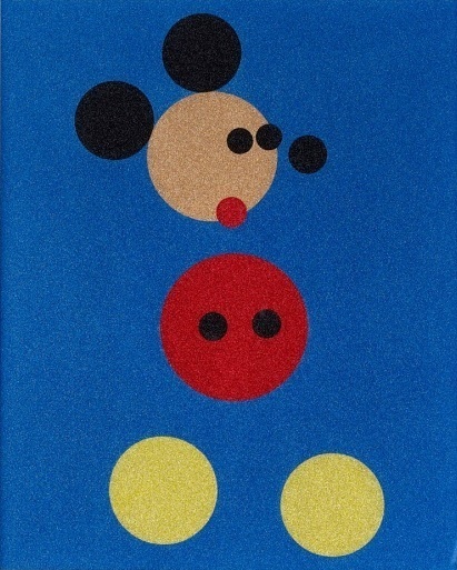 Damien Hirst, ‘Mickey (Blue Glitter) - Large’, 2016, Lougher Contemporary