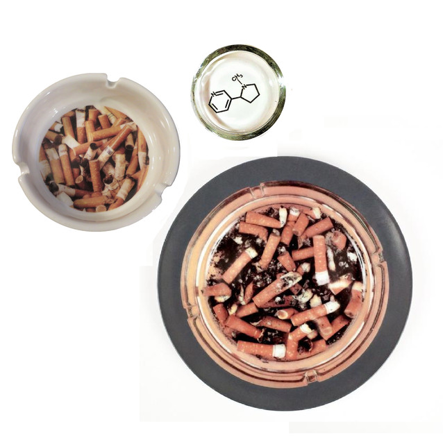 Damien Hirst, ‘3- PIECE SET, "Home Sweet Home" / "Pharmacy Restaurant Ashtray" (glass) / "Pharmacy Restaurant Ashtray" (porcelain)’, 1996-1998, VINCE fine arts/ephemera