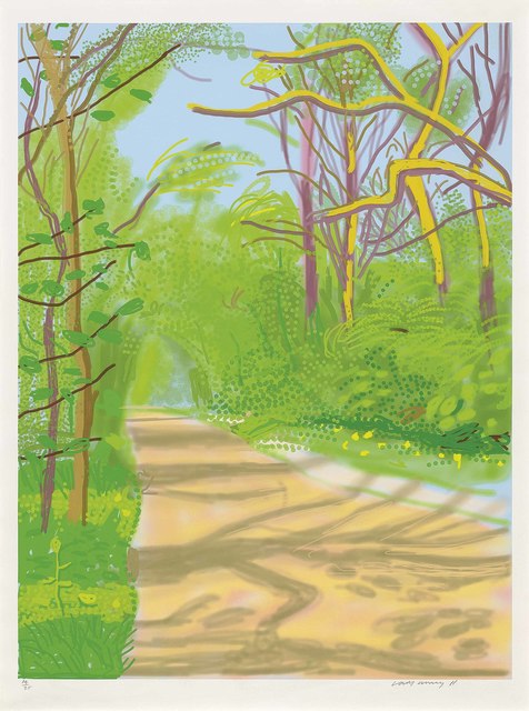 David Hockney, ‘The Arrival of Spring in Woldgate, East Yorkshire in 2011 (twenty eleven) - 25 April 2011’, 2011, Christie's