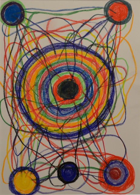 Atsuko Tanaka, ‘Work’, 2004, Painting, Oil pastel on paper, Whitestone Gallery