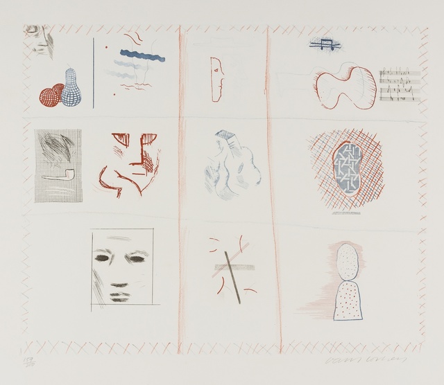 David Hockney, ‘Franco-American Mail from The Blue Guitar) (MCA Tokyo 182)’, 1976-77, Forum Auctions