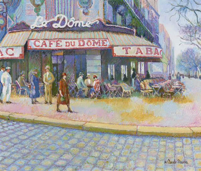 Hugues Claude Pissarro, ‘Le Dôme, Montparnasse, Paris XIVe’, 21st Century, Painting, Oil on canvas, M.S. Rau