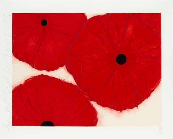 Donald Sultan - Four Reds, Sept 30, 2002