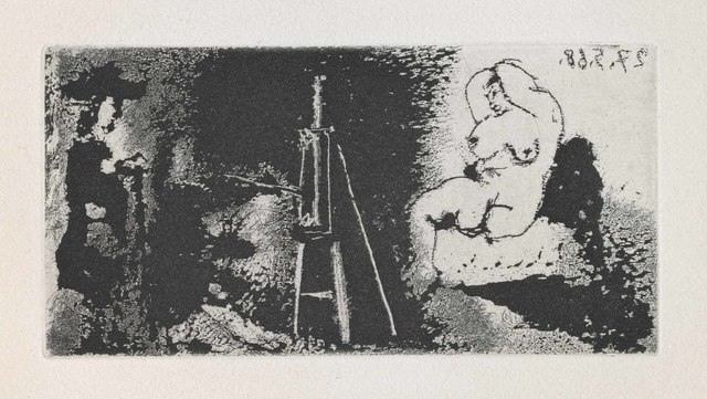 Pablo Picasso, ‘Painter, Model and Visitor (La Célestine, B.1596)’, 1968, Martin Lawrence Galleries