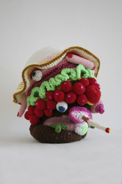 Gil Yefman, ‘Breakfast Hat’, 2007, Sculpture, Knitting, Ronald Feldman Gallery