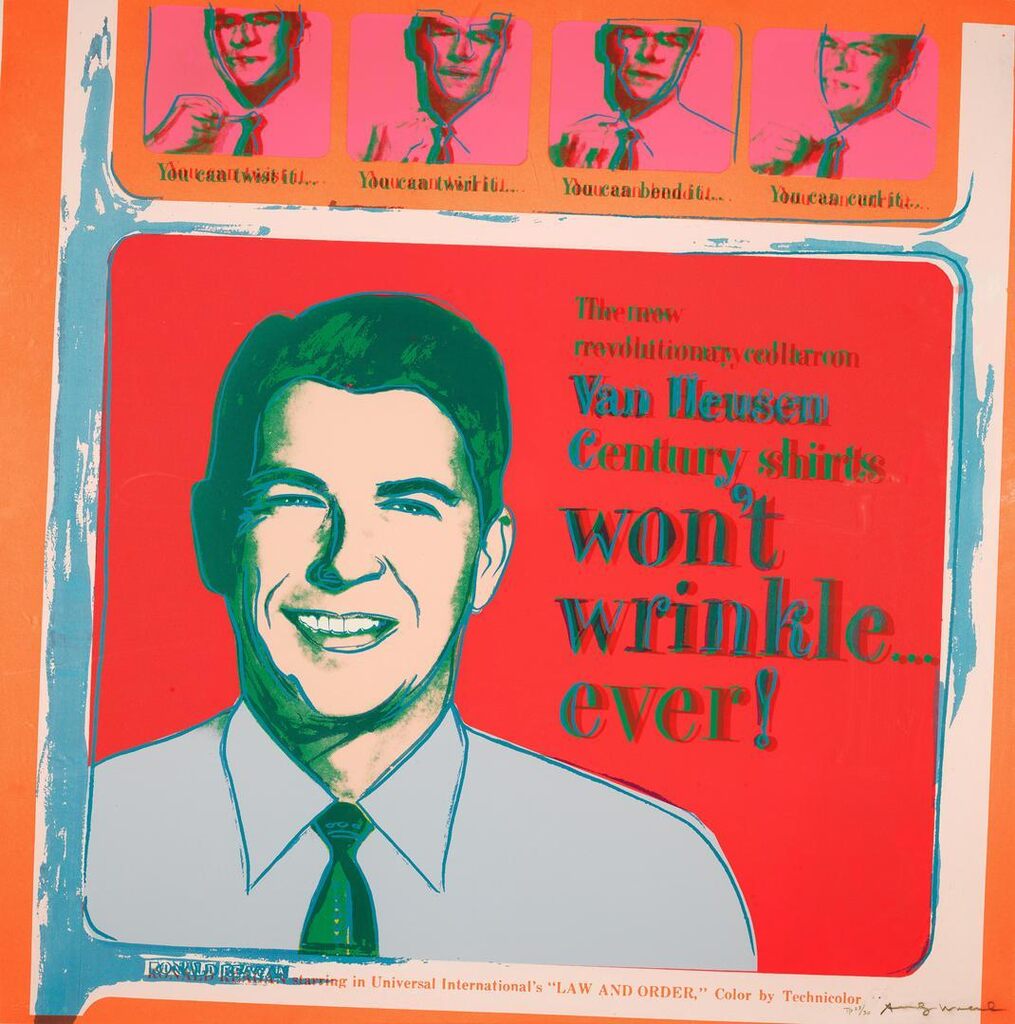 Andy Warhol - Van Heusen (Ronald Reagan), from Ads