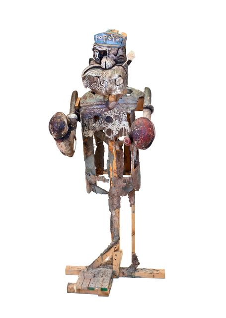 Kristen Morgin, ‘Popeye’, 2006, Sculpture, Unfired clay, paint, wood, and wire, San Francisco Museum of Modern Art (SFMOMA)
