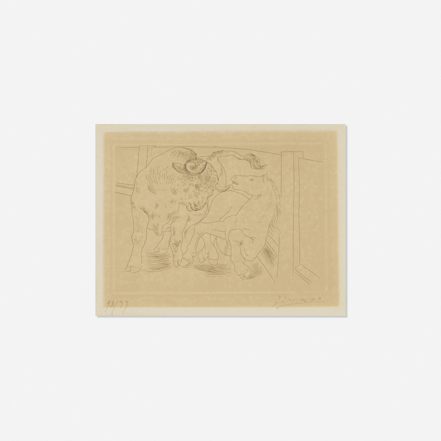 Pablo Picasso, ‘Taureau et Cheval from Le Chef-d'OEuvre Inconnu’, 1927, Rago/Wright