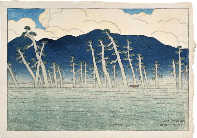 Itō Shinsui, ‘Eight Views of Omi: Morning at Awazu’, 1917, Scholten Japanese Art