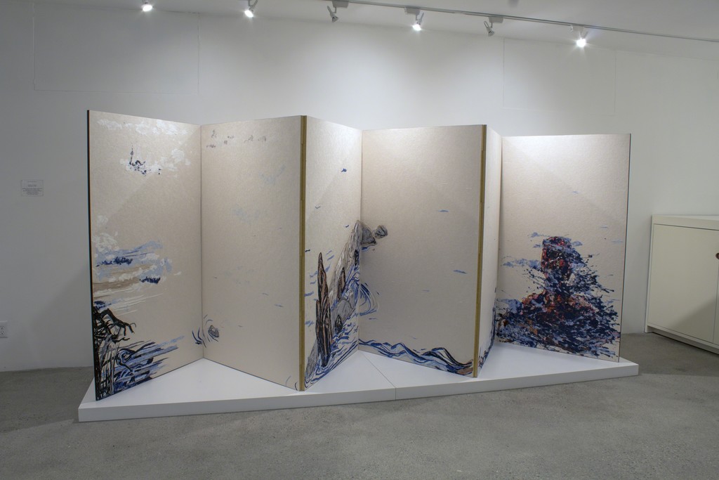Daniel Heyman, The Japanese Screen Project: Distance, Byobu Daniel Heyman, The Japanese Screen Project: Distance, Byobu