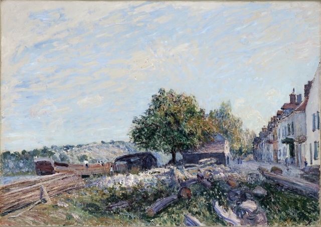 Alfred Sisley, ‘Saint Mammès-Morning’, 1884, Painting, Oil on canvas, Los Angeles County Museum of Art