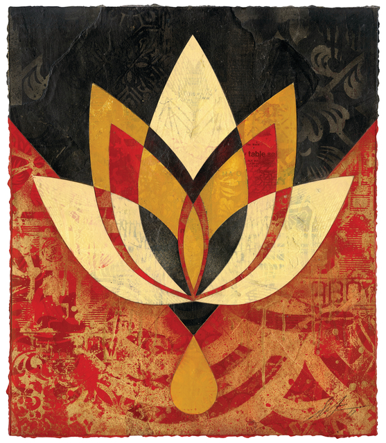 Shepard Fairey (OBEY), ‘Bleeding Lotus, Version 2’, 2018, Galerie Ernst Hilger