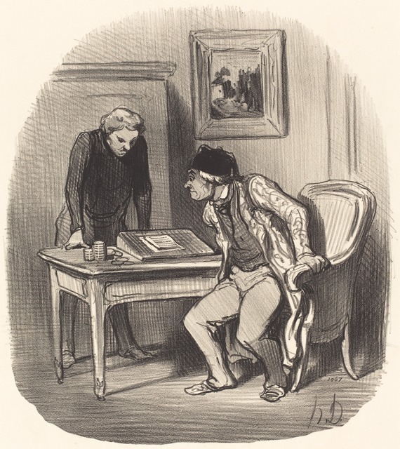 Honoré Daumier, ‘Le Compte est-il bien exact?...’, 1847, National Gallery of Art, Washington, D.C.