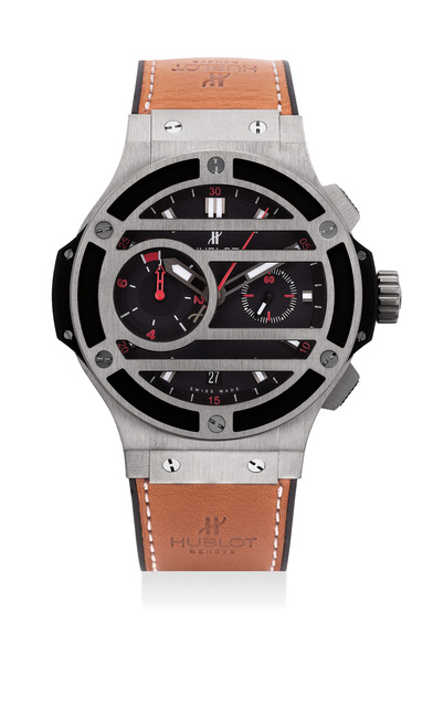 Hublot, ‘An attractive limited edition titanium flyback chronograph wristwatch, numbered 116 of a limited edition of 500 pieces’, Circa 2012, Phillips
