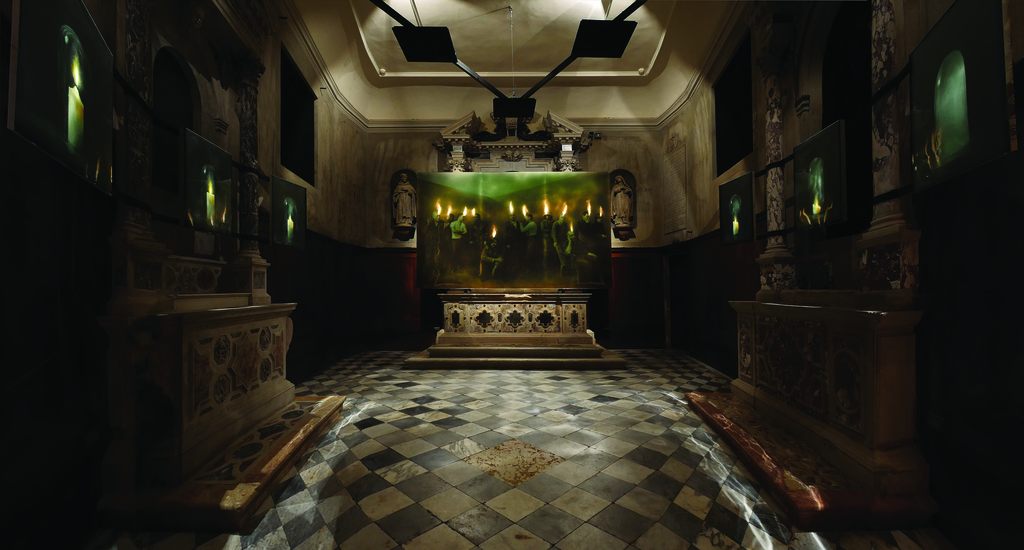 'Speaking in Tongues' installation view, Chiesa di San Gallo, 30124 Venezia, Italy. Image courtesy Paul Benney studios and Anima Mundi 'Speaking in Tongues' installation view, Chiesa di San Gallo, 30124 Venezia, Italy. Image courtesy Paul Benney studios and Anima Mundi
