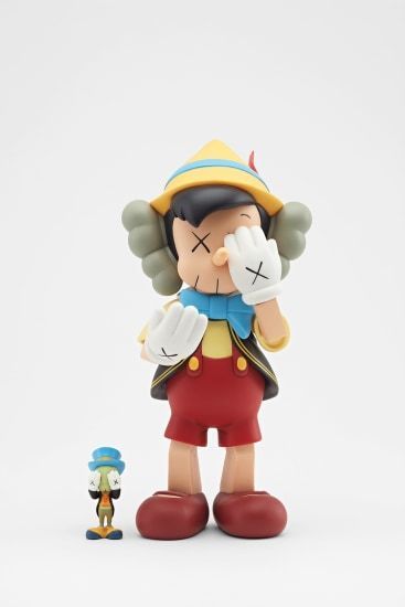 KAWS, ‘Pinocchio & Jiminy Cricket’, 2010, Sculpture, Painted cast vinyl, Curator Style