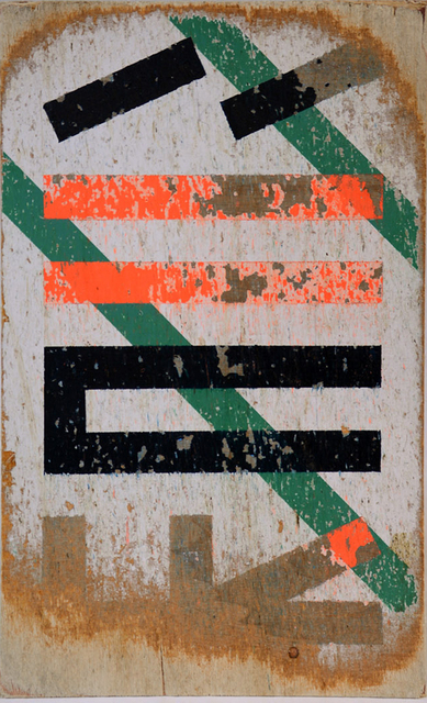 Eltono, ‘RUFO 11’, 2015, Painting, Paint on wood dragged along the street. Map and travel data, SET ESPAI D'ART