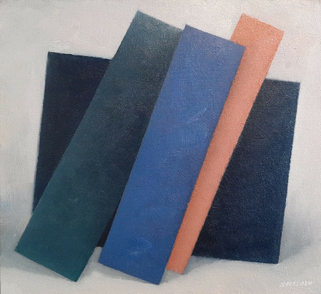 Enn Erisalu, ‘Floating Forms 4 (Dark Blue Teal Cobalt Pink)’, ca. 1986, Painting, Acrylic on canvas, Gallery Jones