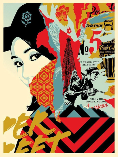 Shepard Fairey (OBEY), ‘DRINK CRUDE OIL’, 2017, Marcel Katz Art